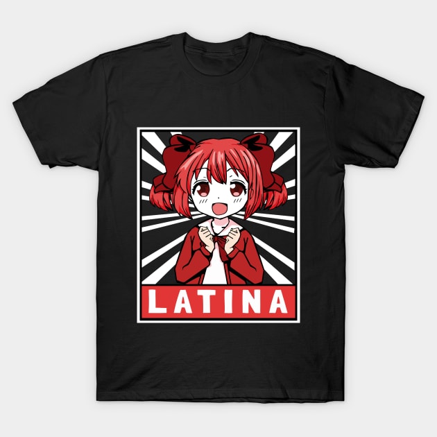 If It's for My Daughter, I'd Even Defeat a Demon Lord - Latina Poster T-Shirt by Dokey4Artist